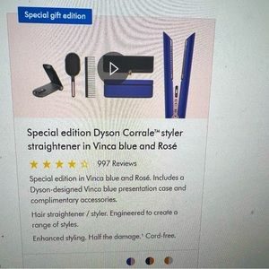 Dyson Corrale styler Straightner. Barely used